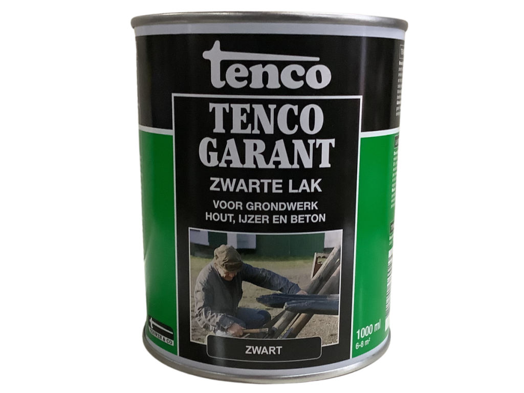 Tenco garant zwarte lak, 1 liter