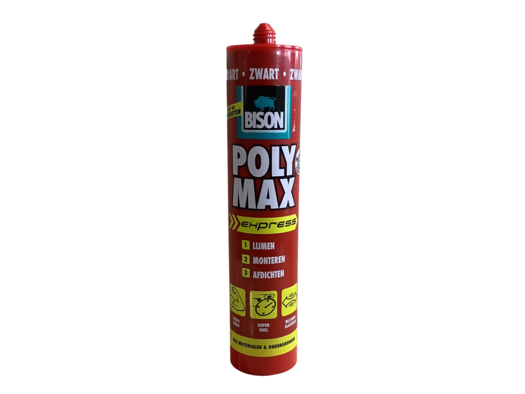 Polymax high tack express zwart